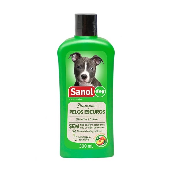 Shampoo Sanol Dog para Pelos Escuros 500ml