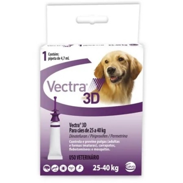 Antipulgas Vectra 3D Cães 25 à 40Kg - 1 Pipeta