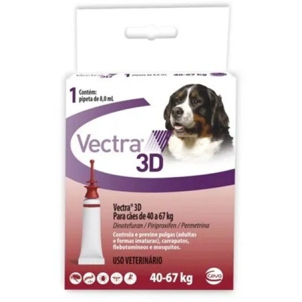 Antipulgas Vectra 3D Cães 40 à 67Kg - 1 Pipeta