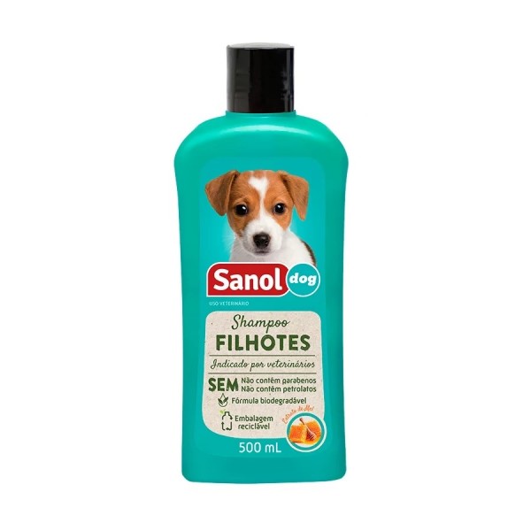 Shampoo Sanol Dog para Cães Filhotes 500ml
