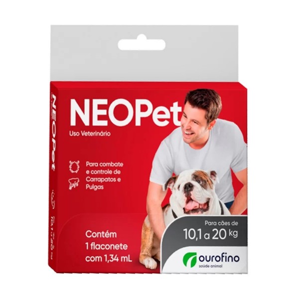 Antipulgas e Carrapatos Neopet para Cães 10,1Kg a 20Kg