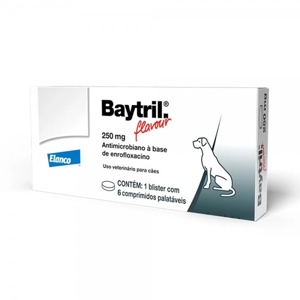 Baytril Flavour 250mg 6 Comprimidos