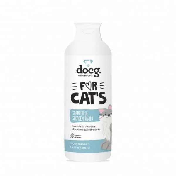 Shampoo Docg Secagem Rápida For Cats 250ml