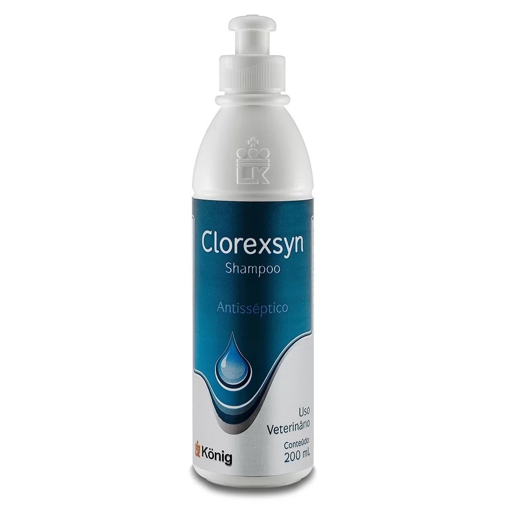 Clorexsyn Shampoo Antisséptico para Cachorro e Gatos 200ml